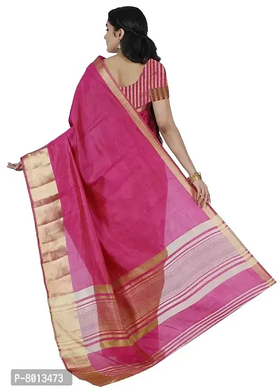 Maxis Women's Tusser Art Silk Saree-thumb3