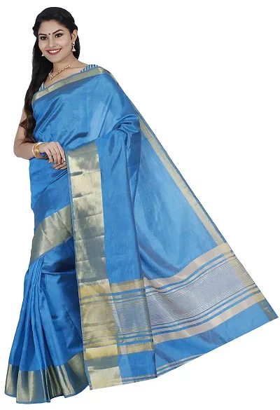 Maxis Women's Tusser Art Silk Saree