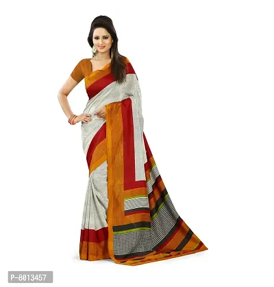 Maxis Printed Mysore Art Silk Saree-thumb0