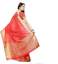 Maxis Women's Bhagalpuri Silk Saree With Blouse Piece (MAXIS_TSRSILK_CORAL_Coral Pink)-thumb3