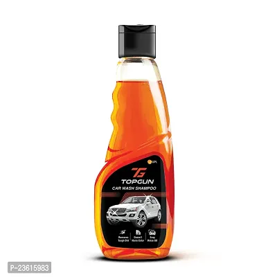 Top Gun Car Wash Shampoo, 250 ml | High Foam | Remove tough dirt | Safe on paint| PH Balance-thumb0