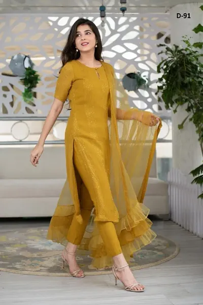 Bollywood New In !! Rayon Kurta sets