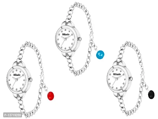3 Fishes Bracelet Style Wrist Watches For Women