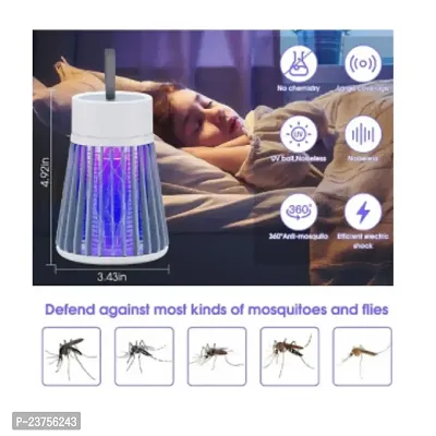 Eco Friendly Electronic LED Mosquito Killer Machine Trap Lamp House,USB Power Electronic (White)-thumb2