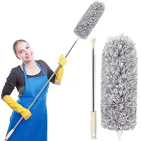 Microfiber Feather Duster Bendable  Extendable Fan Cleaning Duster with 100 inches Expandable Pole Handle Washable Duster-thumb2