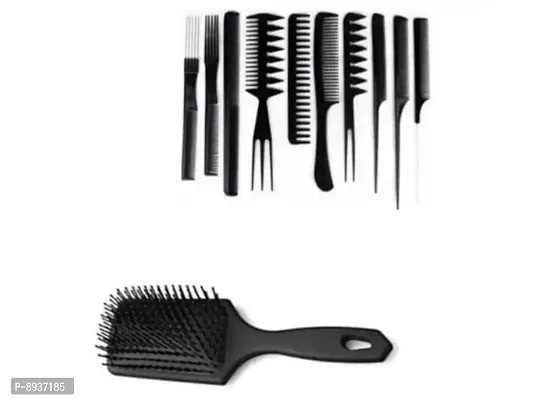 Professional hair styling combs combo (10 combs set and one single comb)-thumb0