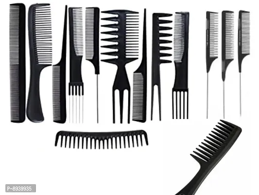 Professional hair styling combs combo (10 combs set and one single comb)-thumb0