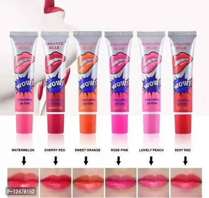 Peel off lipstick pack of 6 pcs