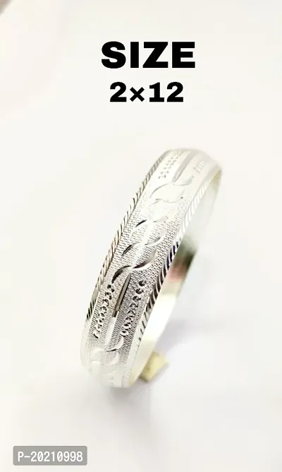 DESIGNER LEAF DESINGE SILVER PLATED KADA(2*12)