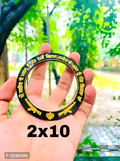 Showstopper hub Punjabi Golden Black Kada(2x10)