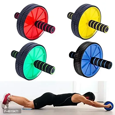 KANAV Industries #174; Wide Ab Roller Wheel for Abs Workouts/Home Gym Abdominal Exercise/Core Workouts for Men and Women (Multicolour)-thumb0