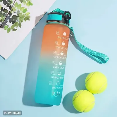 Water Sipper Bottle Time Maker | Remember Your Goal | Motivational Bottle-thumb0