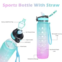 Water Sipper Bottle Time Maker | Remember Your Goal | Motivational Bottle-thumb1