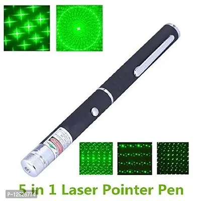 5 In 1 Laser Pointer Pen Green Laser Light High Beam Disco Light Pen-thumb0