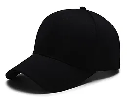 Baseball Black Casual Cap Free Size Hat-thumb1