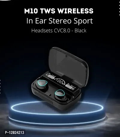Jeevan Jyoti Agency M10 Premium Bluetooth Noise Canceling Earbuds LED Display  Bluetooth Headset-thumb4