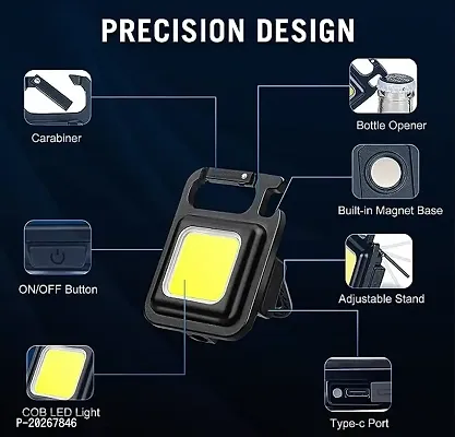Rechargeable Flashlights, 5 Modes Mini Flashlight Keychain