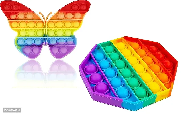 Popat Butterfly Octagon Shape gift for boys and girls 2pcs