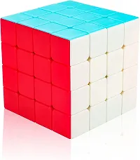 4x4 Sticker less Magic Cube Puzzle mind fresh gamming toy.-thumb1