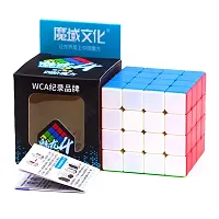 4x4 Cube, High Speed Stickerless Cube Puzzle for Kids, Brainstorming Cube for Kids Above 6 Years, BIS Approved.-thumb1