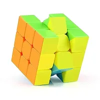Cube 3x3 (Magnetic) Stickerless Magic Speed Cubic Puzzle Game for Kids Boys  Girls, Multicolor.-thumb2