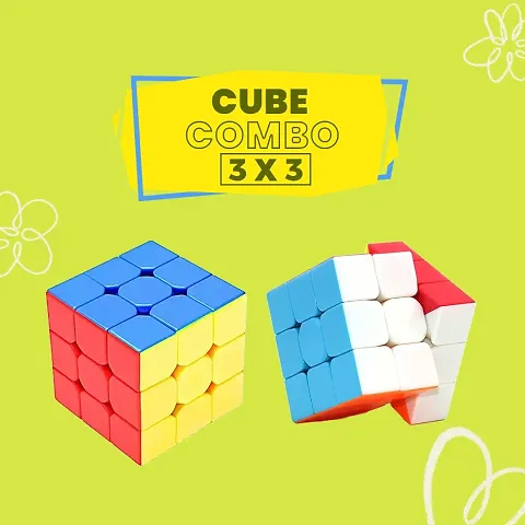3D Plastic Cube Puzzles Pack of 2
