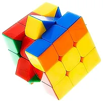Stickless Cube 3x3 Speed Puzzle Cube for 14 Years and Up pack of 2.-thumb1