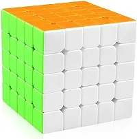 Stickless Cube 3x3 Speed Puzzle Cube for 14 Years and Up pack of 2.-thumb2