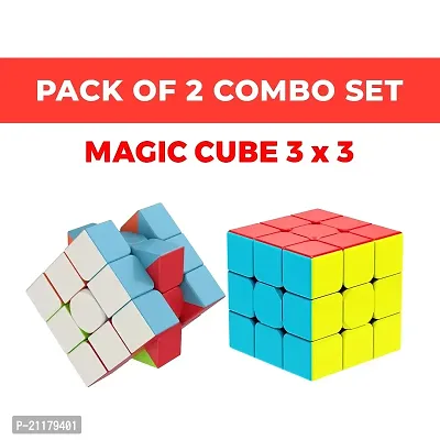 3x3 Cube Combo Set of 2  peace High Speed  Puzzle Cube for all peoples