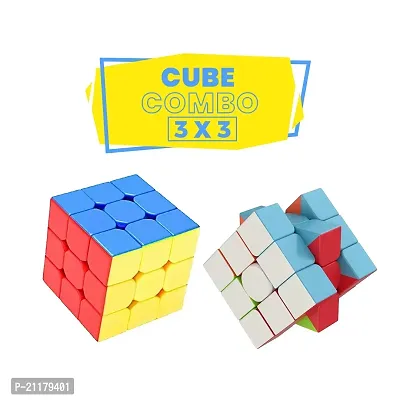 3x3 Cube Combo Set of 2  peace High Speed  Puzzle Cube for all peoples-thumb2