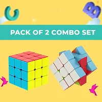 3x3 Cube Combo Set of 2 High Speed cube for children's.-thumb2