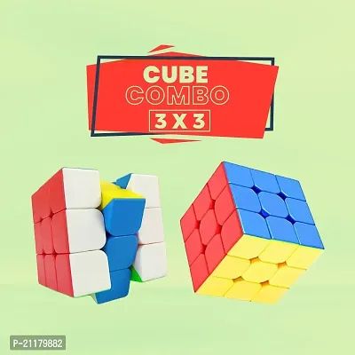 3x3 Cube Combo Set of 2 High Speed cube for children's.