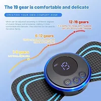 Mini Massager with 8 Modes.19 Strength Levels, Rechargeable Electric Massager Sticker, Cordless Massager, Portable Body Massage Patch For Men, Women, Shoulder, Arms, Legs, Neck Full Body-thumb2