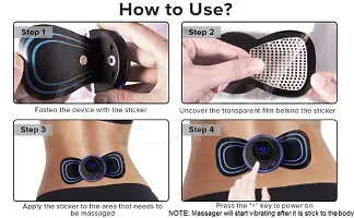 Pain Relief Wirless VIbrating Massager 8 Mode 19 Strength Level Mini Massager Butterfly Massager For Shoulder Legs Massager Neck Back Massager-thumb1