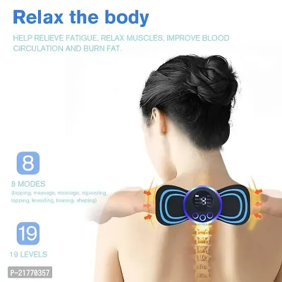 Portable Mini Massager Cervical Massage Soothing Pain, Body Massager Patch for Whole Body Neck Back Waist Arms Leg-thumb4