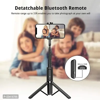 3-in-1 Multi-functional Selfie Stick Tripod Stand Compatible with All Smartphones