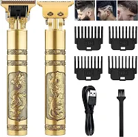 T9 VINTAGE Hair Trimmer SBG Salon Series Fully Waterproof Trimmer Fully Waterproof Trimmer 120 min Runtime 4 Length Settings  (Rose Gold) (pack of 1, Golden Colour)-thumb2