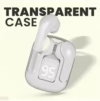 Ultrapods TWS Earbud, Bluetooth Earbuds with Display, Transparent Design, 20 Hrs Playtime with Fast Charging (WHITE)-thumb1