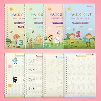 English language Magic Practice Copybook for Kids,Handwriting Practice Book 4 Pack with Pen Refill English Cursive Calligraphy Reusable Age 3-8-thumb1