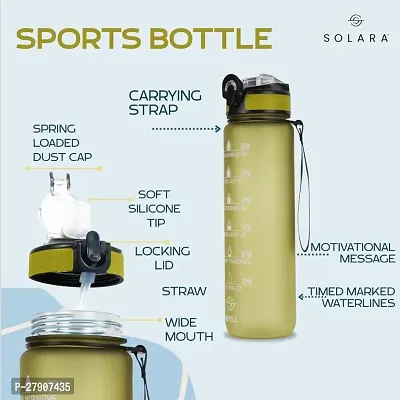 Motivational Sipper Water Bottle, 1ltr-thumb2