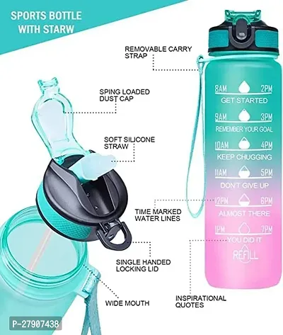 Motivational Sipper Water Bottle, 1ltr-thumb4