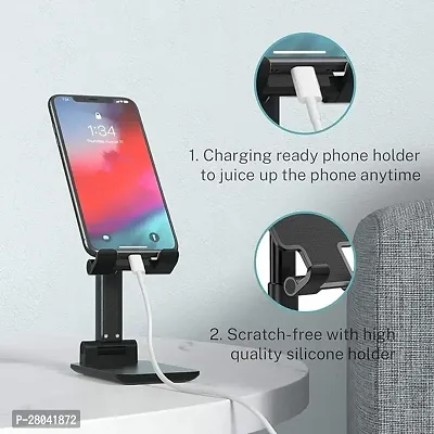Hold Up Adjustable Cell Phone Stand, Foldable Portable Phone Stand Phone Holder for Desk-thumb2