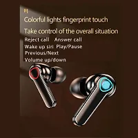 (M-19 with Touch Control and Dual LED Charging Display with Microphone -Black-thumb1