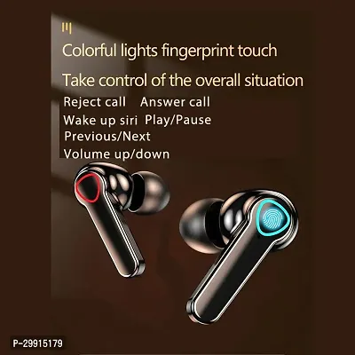 (M-19 with Touch Control and Dual LED Charging Display with Microphone -Black-thumb2