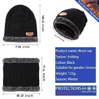 Winter Beanie Hat and Scarf Set for Men  and Women-thumb2