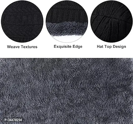 Winter Beanie Hat and Scarf Set for Men  and Women-thumb4