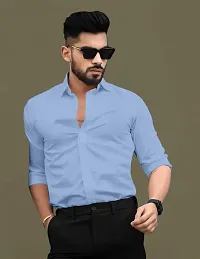 Stylish Men Cotton Long Sleeve Regular Fit Casual Shirt-thumb2