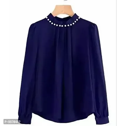 Trendy Crepe Solid Top For Women