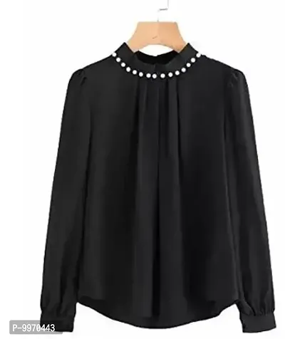 Trendy Crepe Solid Top For Women