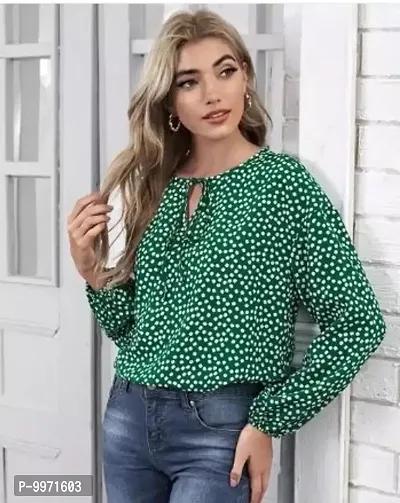 Trendy Crepe Printed Top For Women